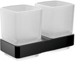 Emco Pahar cu suport dublu, Emco Loft, negru, 052513300 (052513300)