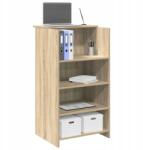 vidaXL recepciós íróasztal sonoma tölgy 55x50x103, 5 cm ragasztott fa (859017)