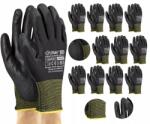 JURAV Munkavédelmi Kesztyű, Poliuretán Bevonattal, Passzéval, 10-XL Méret, 12 Pár (RĘKAWICZKI ROBOCZE POWLEKANE 10-XL 12 PAR)