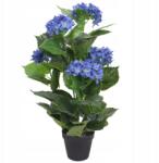 VidaXL Mű hortenzia cserépben, vidaXL kék, 60cm, műanyag, szövet (244439)