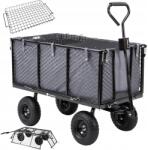 Miweba Kocsi , összecsukható oldalfalak, teherbírás 550 kg-ig, szürke (PR0031108-02)