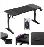 Huzaro Gamer íróasztal Huzaro fekete állítható Rgb Led alátéttel a csomagban (HZ-HERO 3.6 RGB BLACK)