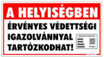 Gungl Dekor Matrica A helyiségben érvényes védettségi igazolvánnyal tartózkodhat "C (221/590) - papir-bolt