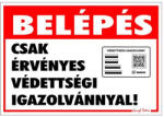 Gungl Dekor Matrica Belépés érvényes védettségi igazolvánnyal 11, 5x16, 5 cm "K (650/36) - papir-bolt