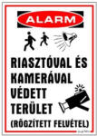 Gungl Dekor Piktogram Riasztóval és kamerával védett terület fehér (024/ 3) - papir-bolt