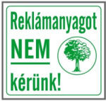 Gungl Dekor Matrica Reklámanyagot nem kérünk! fehér "A (200 / 130) - papir-bolt