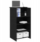 vidaXL Recepciós íróasztal fekete 55x50x103, 5 cm ragasztott fa (859016)