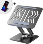 Wozinsky Laptop állvány, tablet Wozinsky WRS-CPY84SB 360 alumínium ajándék! (5907769364600)