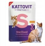 KATTOVIT VitalCare Sterilised Csirke Nedves Macskaeledel Sterilizálás után 85g