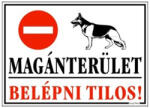 Gungl Dekor Piktogram Magánterület, belépni tilos! fehér (024/ 2) - papir-bolt