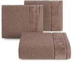 Eurofirany Frida velúr törölköző Világosbarna 50x90 cm