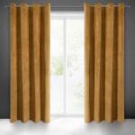 EUROFIRANY Villa bársony sötétítő függöny Mézsárga 140x250 cm