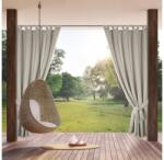 EUROFIRANY Garden kültéri függöny vízálló anyagból elkötővel Bézs 155x220 cm