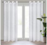 EUROFIRANY Elsi mintás dekor függöny Fehér 140x250 cm
