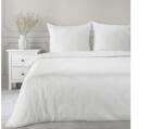 Eurofirany Vera egyszínű csíkos pamutszatén ágynemű garnitúra Fehér 220x200 cm - 70x80 cm 2db