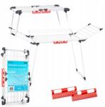 Massido Mosó-szárítógép álló összecsukható kötél 22 mb fehér (688500) Ruhaszárító