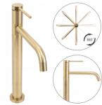 Rea Mosdó csaptelep Arany Mosdóhoz Magas Rea Lugano Csiszolt matt (REA-B4420)