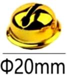  Arany csengő, mérete: 2 cm