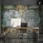 Wallvision Vintage világtérkép mintás fotótapéta 368x280cm