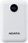 ADATA C100 Digital Display 10000mAh PowerBank White (PC10022-12WH) - bolt