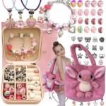  Kézitáska Kislány Ékszer Szett Karkötő Kreatív Ajándék (TOREBKA PLUSZOWA DLA DZIEWCZYNEK)