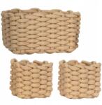 Rodeno 3 Db-os Kosár Szett Pamut Szervező Tárolóhoz Fonott Kosár (ROD1956)