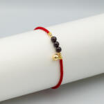 ElectraStore Bratara Reglabila Handmade Cu Margele Negre (C4376)