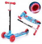 meteor Gyerek háromkerekű roller Led kerekek összecsukható egyensúlyozó 50 kg-ig Meteor (17750)