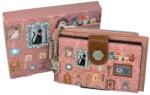 Sweet Candy Cat kártyatartós női pénztárca kutyás kulcstartóval - Rózsaszín (13, 5 cm)
