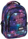 DERFORM BackUp ergonomikus iskolatáska, hátizsák - Blue Heart (PLB7X18) - iskolataskawebshop