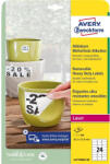 AVERY visszaszedhető időjárásálló fehér poliészter címke 63, 5x33, 9mm - L4773REV-20