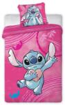 Jerry Fabrics Lilo és Stitch pink ágyneműhuzat 140 x 200 cm (VO-FA-011255)