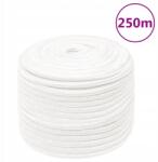 VidaXL Vitorláskötél, egyszínű fehér, 14 mm, 250 m, polipropilén (152571)