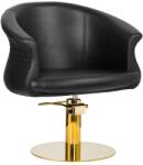  TULIP fekete és arany fodrászszék