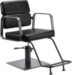  PORTO fekete fodrászszék szürke karfával