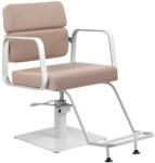  PORTO beige fodrászszék fehér karfával