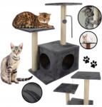 Purlov Macska kaparófa Fa 71cm 4 Vízszintes Szizálkötél Játékkal (21712)