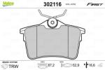 VALEO Set placute frana VALEO 302116 (302116)