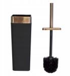 Rodeno Fekete Wc-kefe Réz Színű Díszítéssel, Masszív, Fürdőszobába (ROD9612)