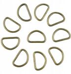  Félkör Fém Antik Arany 20MM Kézitáska Kulcstartó 10DB (571)