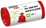 Service Pack Orvosi hulladékgyűjtő zsák 35L 20 db (Worki Do Segregacji Śmieci Medyczne 35L x20)
