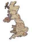  Térkép NAGY-Britannia Fali Fa Kép Fali Dekoráció (5905919132239)