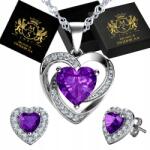 Mennica Świdnicka Ékszer szett Ezüst 925 Fülbevaló szett Nyaklánc Ajándék (zestaw biżuteria Dla Dziewczyny żony mamy)