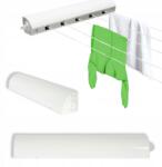 Rodeno Fali ruhaszárító, kihúzható, fehér, fürdőszobai, masszív, zsinóros, széthúzható (ROD1819) Ruhaszárító