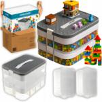 Kruzzel 25756 Aprócikk Tároló Doboz, Két Szintes, Rekeszes Szervező, 15 literes (Pojemnik Na Drobiazgi Przegródki Kruzzel 15l)