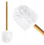 Rodeno Wc Kefe, Fehér Fejjel, Bambusz Nyéllel, Fürdőszobai, Tartós (ROD0324)