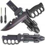 Pronett Katonai Taktikai Kés Túlélő Iránytű Tűzgyújtó Éles Bushcraft 33CM XJ4565 (XJ4565)