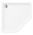 Rea Alacsony Sarok Zuhanytálca 80x80 cm Fehér 6 cm Rea Diamond White Akril slim (brodzik diamond)