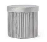 Bizzotto Taburet catifea gri Jocelyn 38x38x38 cm (0730180deco)