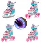 meteor 4 az 1-ben Led Görkorcsolya Korcsolya Görkori-Görkorcsolya állítható Meteor M méret 34-37 (16962)